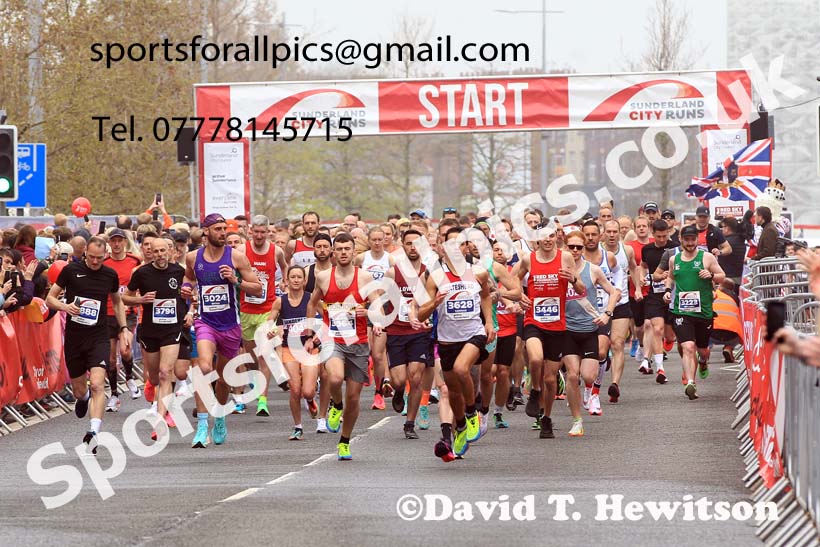 Sunderland City Hal Marathon, 2023 Sunderland City 10k and Half Marathon. Photo: David T. Hewitson/Sports for All Pics